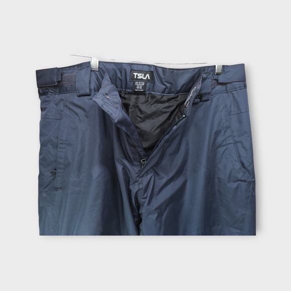 Mens TSLA Blue 100% Polyester Insulated Snow Pants Size 2XL - Picture 3 of 6